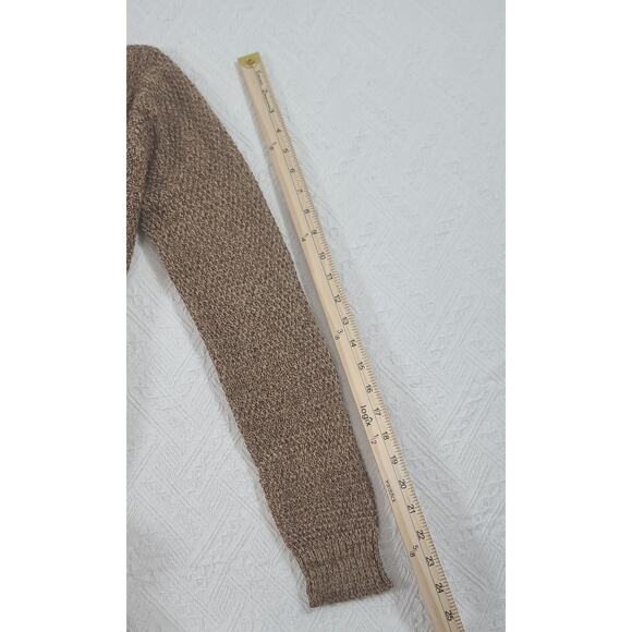 Love Ellie Stitch Fix women's brown duster cardigan Size Large Office Boho cozy - Picture 4 of 10